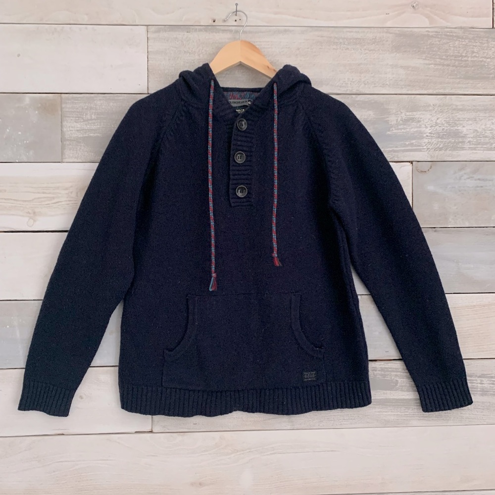 Quiksilver | Navy Heavyweight Wool Pullover Sweater